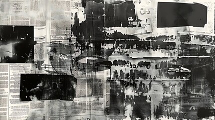 Fototapeta premium Abstract Urban Texture of Torn Posters and Newspaper