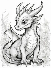 black and white dragon 