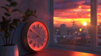 a romantic sunset background