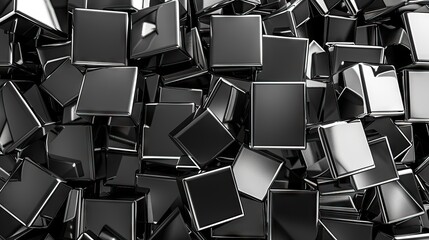 abstract background with irregular black squares 1 AI Generative