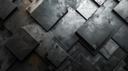 abstract background with irregular black squares 4 AI Generative