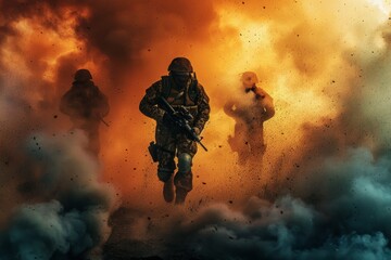 Fototapeta premium Highlighting bloodshed: compelling imagery of violent encounters