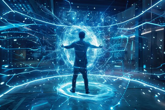 Visualizing teleportation phenomena: dynamic visuals of futuristic teleporting