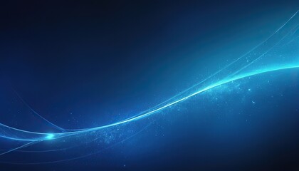 Modern blue abstract background, the look of stainless steel, circular lines on a blue background