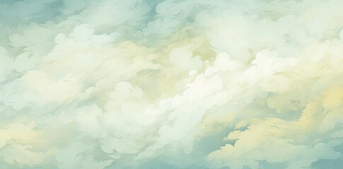 background drawn with a lot of clouds in the sky