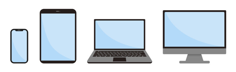 パソコンや携帯電話のイラスト1 © cocirael