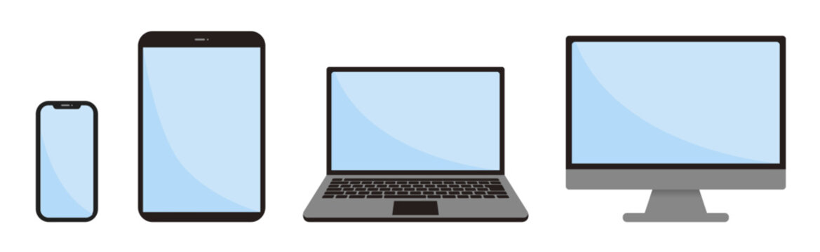 パソコンや携帯電話のイラスト1