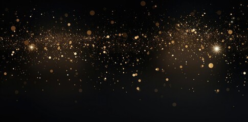 black background with glitter sprinkles on a black background