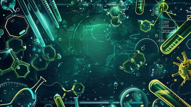 fondo creativo de colores de ciencia y descubrimiento investigacion y aprendizaje cientifico de fisica y quimica 