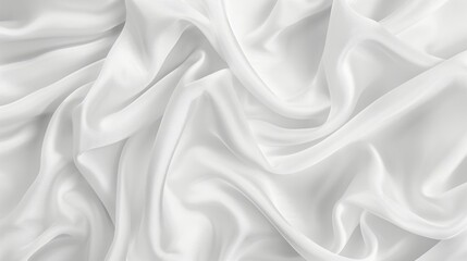 Fototapeta premium White fabric cloth texture background, seamless pattern of natural textile.