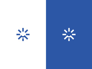 M and Rising logo design 