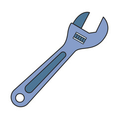 wrench isolated on white