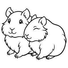 Adorable pets animal for coloring pages