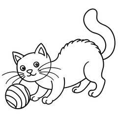 Obraz premium Adorable pets animal for coloring pages