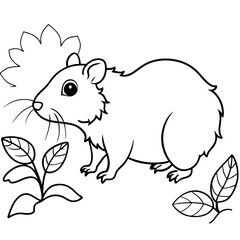 Adorable pets animal for coloring pages