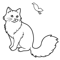 Adorable pets animal for coloring pages