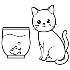 Adorable pets animal for coloring pages
