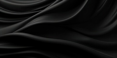 Obraz premium solid black background with a lot of black fabric
