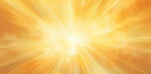 sunburst background with a blurry orange and yellow flower