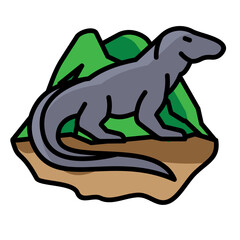 Komodo Island Icon