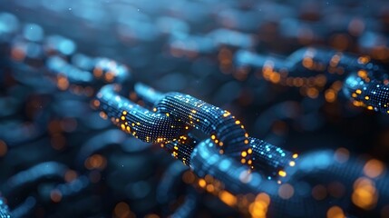 Obraz premium Intricate Digital Connections: A Glimpse into the Technological Realm