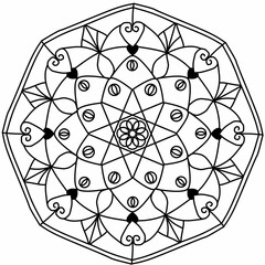 Easy handdraw mandala