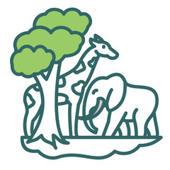 Serengeti National Park Icon