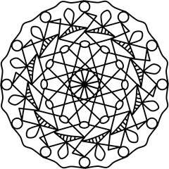 Easy handdraw mandala