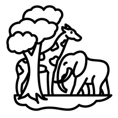 Serengeti National Park Icon