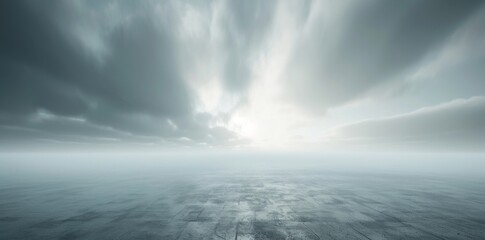 Fototapeta premium Enigmatic Mist. A foggy, high-detail plain background