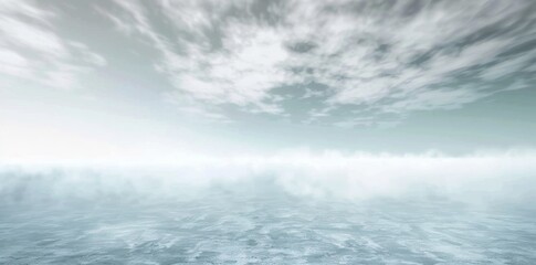 Obraz premium Misty Morning. Tranquil foggy landscape concept