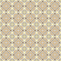 Colorful seamless geometric pattern with white traditional linear. Suitable for various graphic design purposes, textiles, tiles, wallpapers, backgrounds, etc.