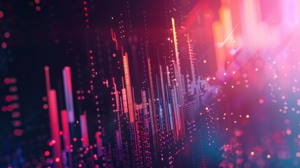 Stock market or forex trading graph in futuristic concept suitable for financial investment or Economic trends business idea and all art work design. Abstract finance background