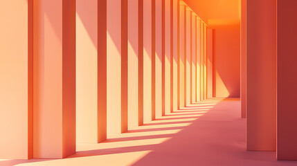 Simple orange corridor