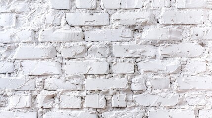 Fototapeta premium A brick wall with a lot of cracks and holes. Generate AI image