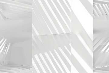White Minimalist Abstract Background created with Generative AI