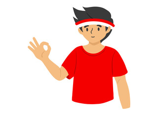 Indonesian People Independence Day Illustration