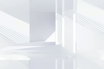 White Minimalist Abstract Background created with Generative AI