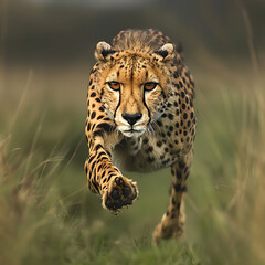 Cheetah at Full Sprint: Nature's Epitome of Speed and Agility