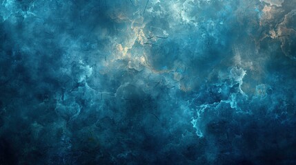 Fototapeta premium Vibrant blue grunge texture background with intricate patterns and light effects.