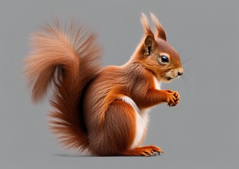 Eurasian red squirrels are very beautiful