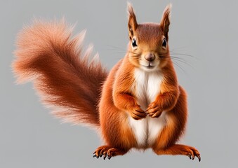 Eurasian red squirrels are very beautiful