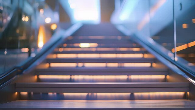 Unfocused staircases leading to unknown depths.