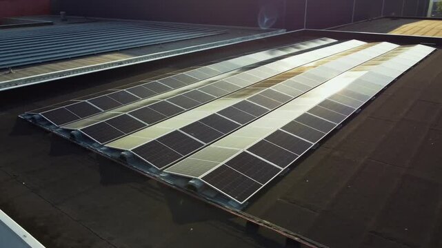 Multiple solar panels on a roof p2