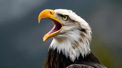 Fototapeta premium Bald eagle front. 