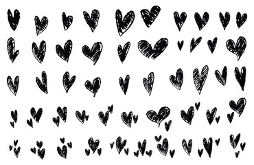 Hand Drawn Sketchy Style Heart Doodle