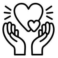 Obraz premium Compassion Icon