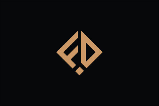 letter FD arrow icon direction logo, letter FD compass icon travel logo, letter FD triangle logo design vector design template