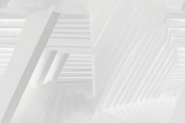 Fototapeta premium White Minimalist Abstract Background created with Generative AI