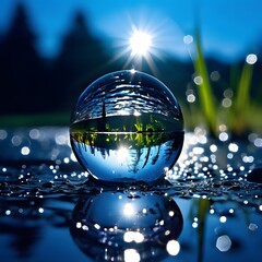 massive water droplet